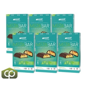 No Sugar MetaBar, Chocolat Caramel & Barres de performance de la saveur d'arachide (6/Case)