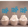 thumbnail image 1 of Darling Souvenir Wedding Cupcake Toppers Party Dessert Decorations - Pack Of 40, 1 of 3