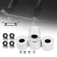 thumbnail image 3 of koolsoo Roues de Longboard et de Planche à Roulettes 60 mm 78 A avec Roulements, Ensemble de 4, Roues de Rechange Blanc Noir Housse, 3 of 8