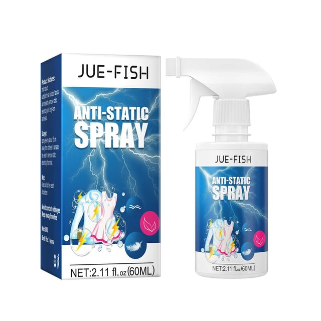 Anti Static Spray For Clothing Fabric Static Remover For Dresses Skirts And Textiles 60Ml Portable Travel Size Static Guard Solution