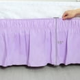 thumbnail image 3 of Unique Bargains Polyester Bed Skirt Elastic Wrap Around Dust Ruffle 15' Drop, 3 of 10