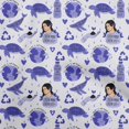 thumbnail image 1 of oneOone Polyester Spandex Medium Blue Fabric Earth Sewing Craft Projects Fabric Prints By Yard 56 Inch Wide, 1 of 4