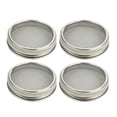 thumbnail image 1 of Shisuyan Couvercles de Germination Argentés 4 Pcs 3.38X3.38X0.79 Po, 1 of 9