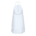 thumbnail image 4 of SMihono Robes Bohèmes d'Été pour Femmes Grande Taille Aguichant Mode Sans Manches Uni Col Rond Ample Robe Irrégulière pour Dames, 4 of 5