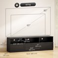 thumbnail image 3 of HOMCOM Modern TV Table with 3 Cabinets, 85 Inch TV Stand for Living Room, 3 of 10