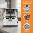 thumbnail image 2 of Dual-Head Automatic Citrus Juicer with Built-in Fruit Cutter, Electric Orange Juicer Machine & Lemon Squeezer, One-Touch Juicing for Orange, Lemon, Lime, Grapefruit, Detachable, Easy to Clean (White), 2 of 8