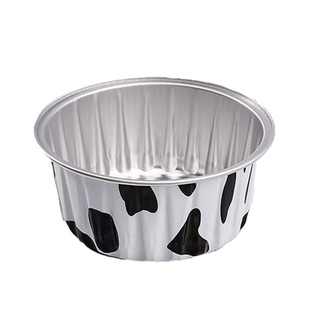 Aluminum Foil Paper Mini Cake Baking Cups,10pcs Muffin Liners,Disposable Aluminum Foil Ramekins Cupcake Baking Cups Containers Wrappers Dessert Cups L6U2