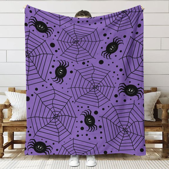 ABPWLY Halloween Pumpkin Pattern Blanket, Modern Flannelette Warm Blanket for Bedroom Clearance Room Decor Canada Days Kitchen House Decor