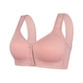 thumbnail image 1 of Kcodviy Womens No Steel Ring Women Bras Plus Size Pack Front Close Bra T Womens Bras No Underwire No Padding Back Plus Size Seamless Womens Bras Comfortable Front Closure Unlined Bra for Large Bust, 1 of 8