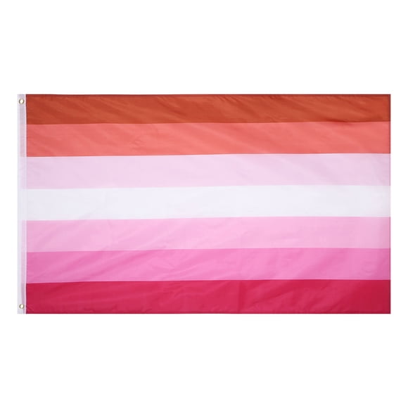 CIMAXIC pride flag Amosfun Fashion LESBIAN Polyester Rainbow Flag Large Durable Pride Flag Outdoor Banner,59.06"X35.43"X0.04"