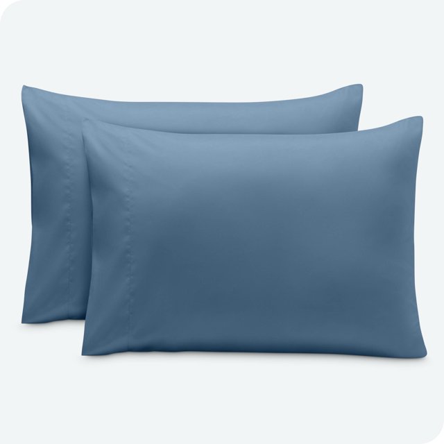 Bare Home Pillowcase Set - Envelope Closure - Premium 1800 Collection - Double Brushed - Ultra Soft - Standard Size, Coronet Blue, 2 Count