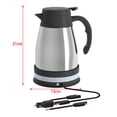 thumbnail image 4 of Car Electric Kettle, Hot Water Kettle, 24V Stainless Steel 1200ml Automatic Shut, 4 of 9