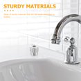 thumbnail image 5 of Handwheel Faucet Handle 6pcs Bathtub Faucet Knobs Aluminum Alloy Handwheel Faucet Handle Hot And Cold Faucet Replacement Handles For Home Kitchen Bathroom 10g, 5 of 5