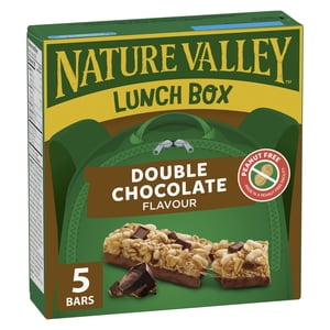Nature Valley Lunchbox Granola Bars, Chocolat Double, Snacks pour enfants, 5 barres