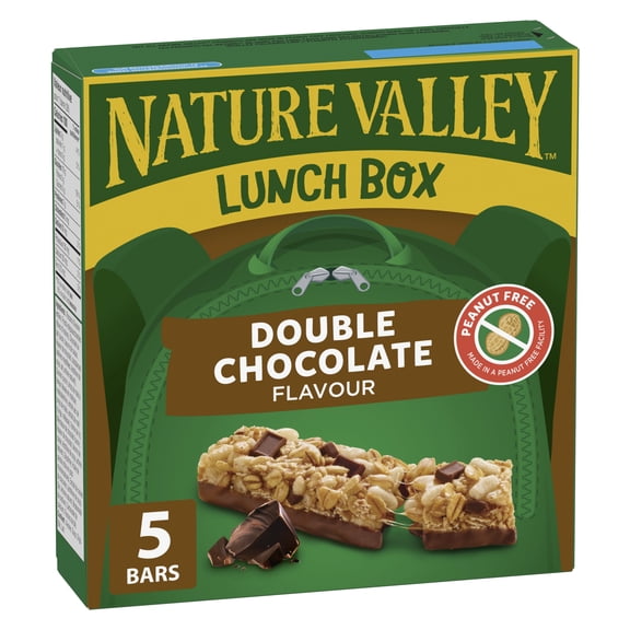 Nature Valley Lunchbox Granola Bars, Double Chocolate, Kids Snacks, 5 bars