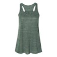 thumbnail image 1 of Bella Ladies Flowy Racerback Tank, L, Forest Marble, 1 of 3