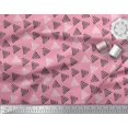 thumbnail image 3 of Soimoi Velvet Fabric Triangle Block Print Fabric by Yard 58 Inch Wide, 3 of 3