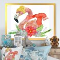 thumbnail image 1 of Designart Lama de Noël Prêt pour Santa II Art Mural Encadré Tropical, 1 of 4