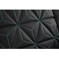 thumbnail image 3 of Auto Drive 3D Quliting Leather Car Seat Cover Full Set Black/Teal, 3 of 5