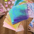 thumbnail image 3 of 12 Sheets Glitter Origami Paper Square Sheets Vivid Colors for Arts and Crafts Projects, 3 of 6