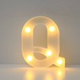 thumbnail image 1 of Light Up Letters,LED Marquee Letter Lights Sign,Light Up Alphabet Letter for Home Party Wedding Decoration,26 Alphabet Big Lights Letter for Party Birthday Christmas Decor Warm White Letter Light, 1 of 9