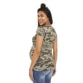 thumbnail image 3 of Paisley Sky Maternity Short Sleeve V-Neckline Tee, 3 of 6