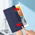 thumbnail image 4 of Compatible for iPad Mini 6 Case, iPad Case with Pencil Holder, Soft TPU Translucent Frosted Back Auto Wake/Sleep Smart Cover Cases (Navy), 4 of 9