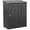 Noir, variante sur Outsunny Remise de Rangement Extérieure 5'x3' avec Porte Simple, Brun