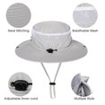 thumbnail image 2 of yeacher Quick-Dry UV Protection Fishing Hat - Dark Gray, Lightweight Nylon, Adjustable Brim, Multiple Colors Available, 2 of 6