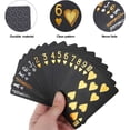 thumbnail image 4 of YOPTOP Deck of Cards Waterproof Black Playing Cards Poker Cards Plastic Playing Cards Gilding Black Playing Cards Black Gilding Waterproof Playing Cards, 4 of 5