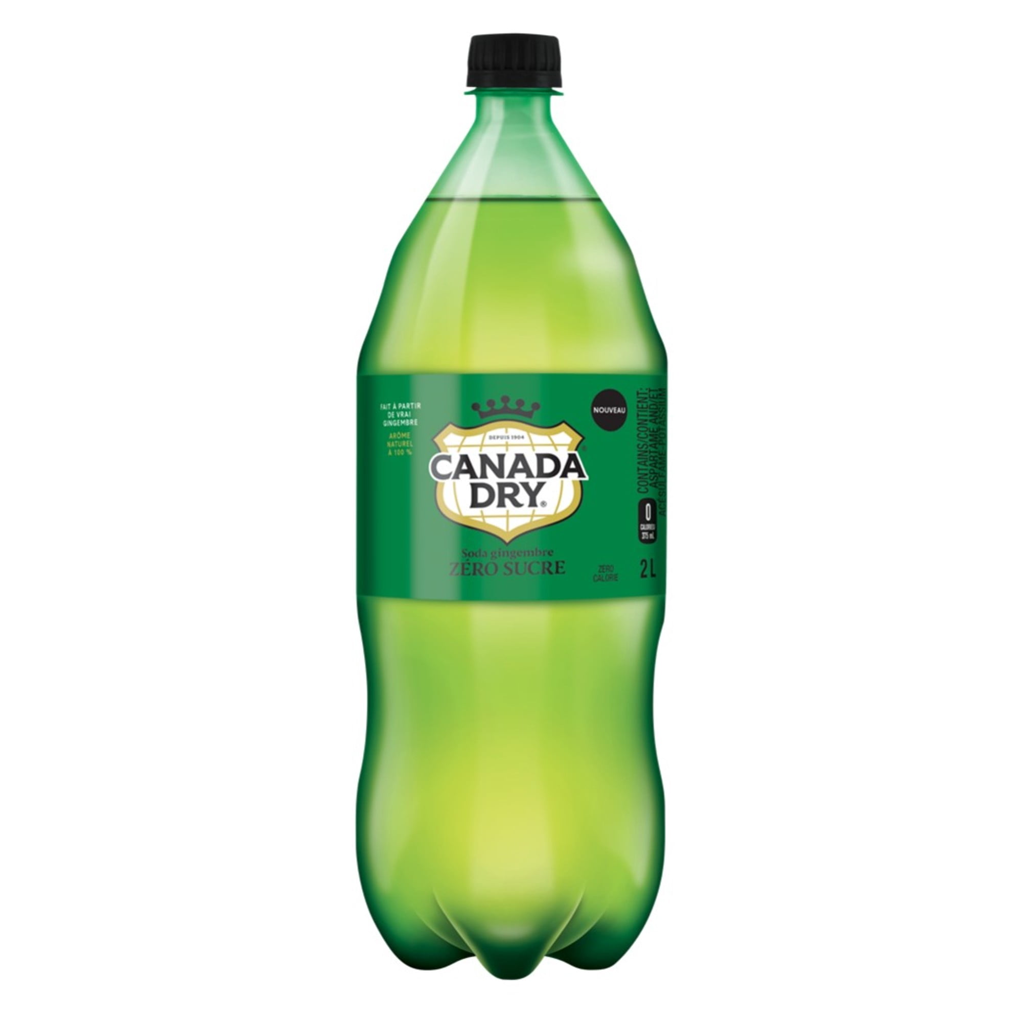 Soda Gingembre Zero Sucre Canada Dry Bouteille, 2L