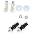thumbnail image 1 of Mosiee Expansion Screw Set Replacement Stainless Steel Toilet Covers White/Black, 1 of 9