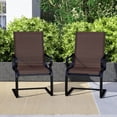 thumbnail image 4 of Costway Set of 2 Patio Chairs C-Spring Motion Chairs with Quick-drying & Breathable Fabric, 4 of 9