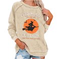 thumbnail image 1 of Rbaofujie Chandails à Capuchon Tunique pour Femmes Femmes Décontracté Manches Longues Col Rond Hauts Blouse Ample Imprimé Graphique Chandail Molletonné Kaki Chandails à Capuchon pour Ados, 1 of 4