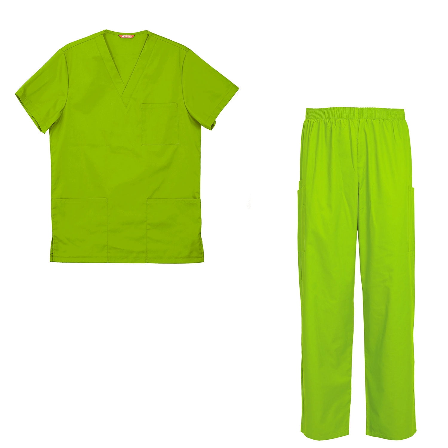 Men's Scrubs Set Scrub Top and Pants Scrubs Set