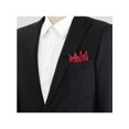 thumbnail image 4 of INSPIRE CHIC Men's Halloween Pocket Squares Pre Folded Triangles On Card Suit Handkerchief Wine Red One Size, 4 of 4
