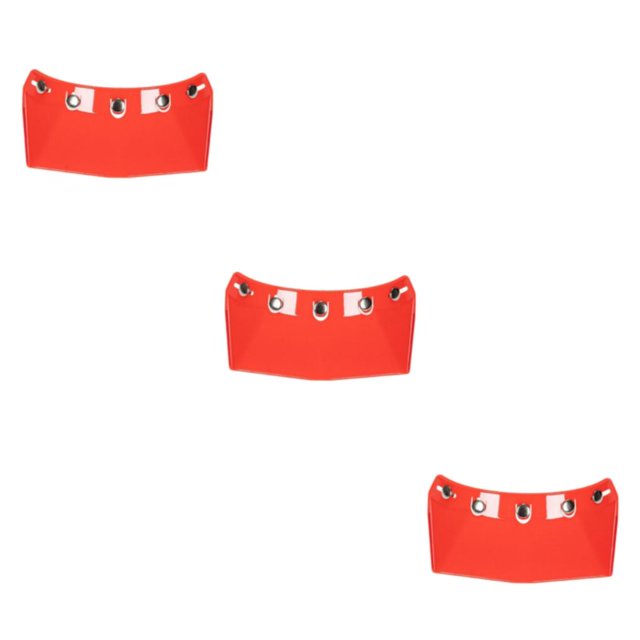 Transemion for Visor Peak 5-Snap Open Face Spare Parts Replaces Red Type A 3Set