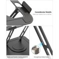 thumbnail image 4 of LOXP Adjustable Laptop Stand, Computer stand with 360 Rotating Base, Ergonomic Laptop Riser for Desk Foldable Laptop Mount Protable Computer Stand for Lapt, 4 of 9