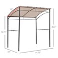 thumbnail image 2 of Outsunny 7'x5' BBQ Gazebo, 2 of 9