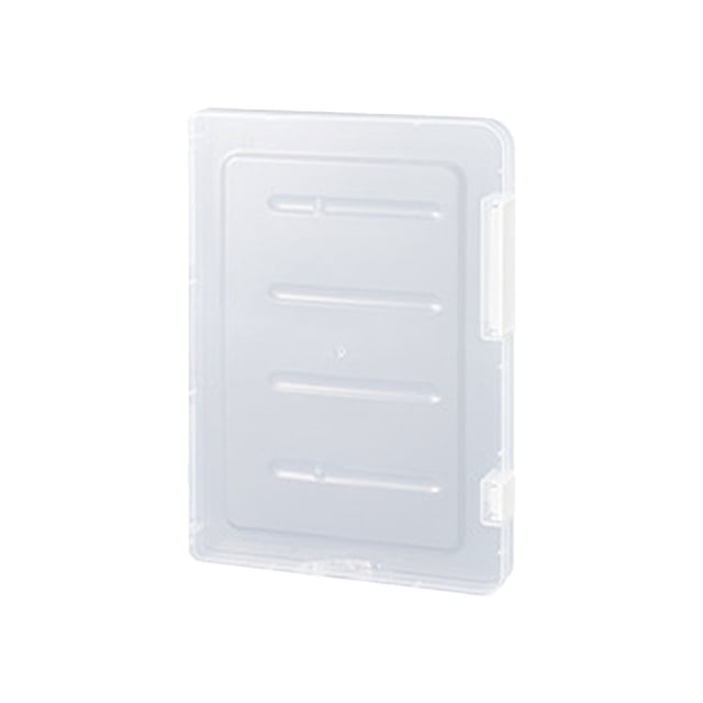 S SERENABLE Étui de Classement Transparent Portable à Double Boucle avec Poignée A5 Mince Blanc
