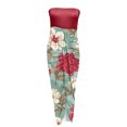thumbnail image 2 of Birdeem Robe Longue d'Été Sans Bretelles à Imprimé pour Femme, Robe Fendue de Plage, Robe de Fête et de Boîte de Nuit, 2 of 5