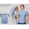 thumbnail image 5 of oneOone Polyester Spandex Light Blue Fabric Geometric Sewing Craft Projects Fabric Prints By Yard 56 Inch Wide, 5 of 5