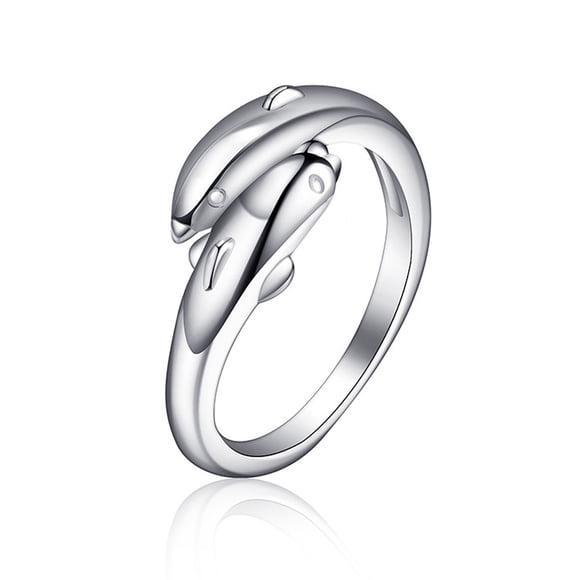 Pisexur Valentines Day Gifts Ring Gold Dolphins Open Ring Midi Pinkie Finger Toe Ring For Women Valentines Day Gifts for Her