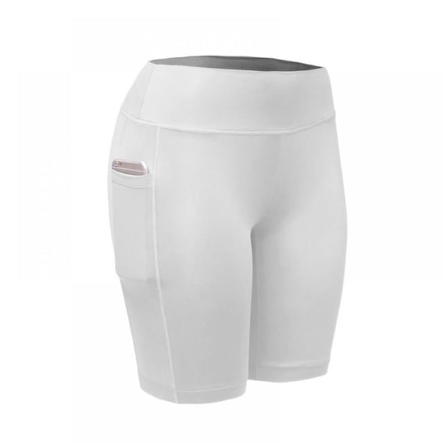 MesaSe Men‘s Compression Workout Shorts Leggings with Pockets for Phone - Base Layer Tights Short Pants