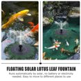 thumbnail image 3 of FUTUREORYY Lotus Leaf Shape Floating Solar Fountain Water Supply 1Set Green, 3 of 5