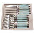 thumbnail image 1 of Jean Dubost JD97-13693.TQ 12 Piece Cutlery Set with with Handles, Turquoise, 1 of 4