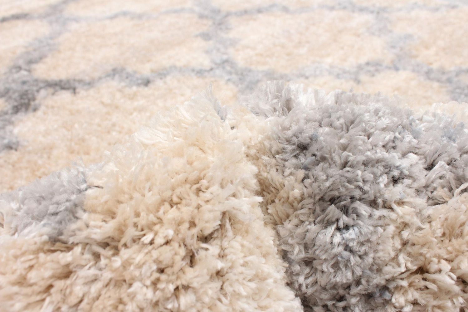 ECARPET Trellis Frise Moelleuse pour Chambre à Coucher