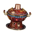 thumbnail image 4 of jifeng Shabu Shabu Fondue Chinoise Marmite Robuste Réunion de Famille Usage Domestique Casserole Rouge, 4 of 9