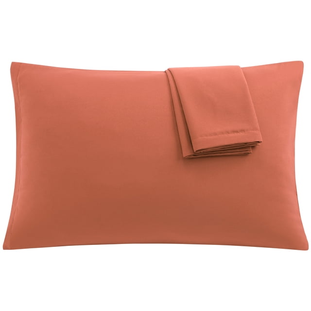 Unique Bargains Taies d'Oreiller en Microfibre 1800 à Fermeture Éclair 2 Pcs