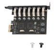 thumbnail image 2 of Carte d'Extension à 7 Ports, Matériel PCB Profession USB3.0 5Gbps Carte d'Extension pour Ordinateur, 2 of 8